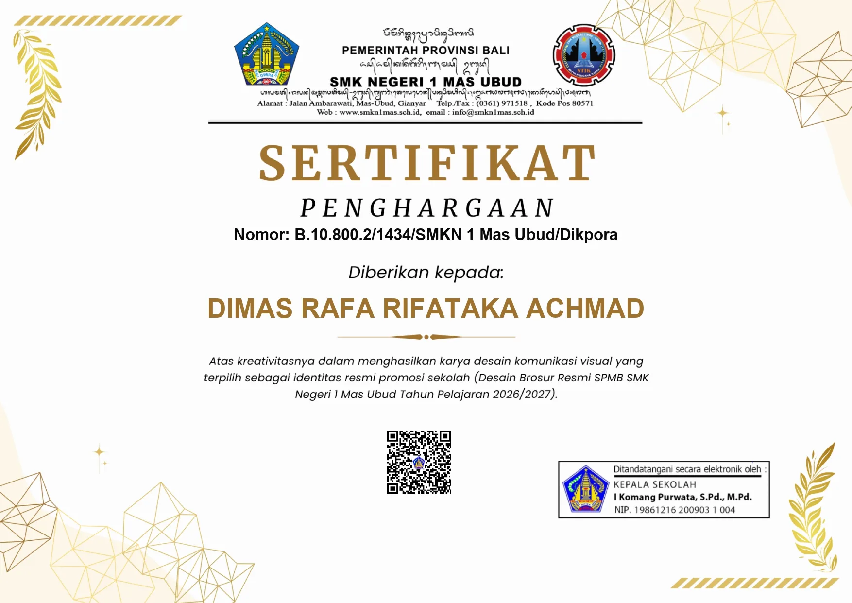 Promotion Brochure Design - Appreciate Award