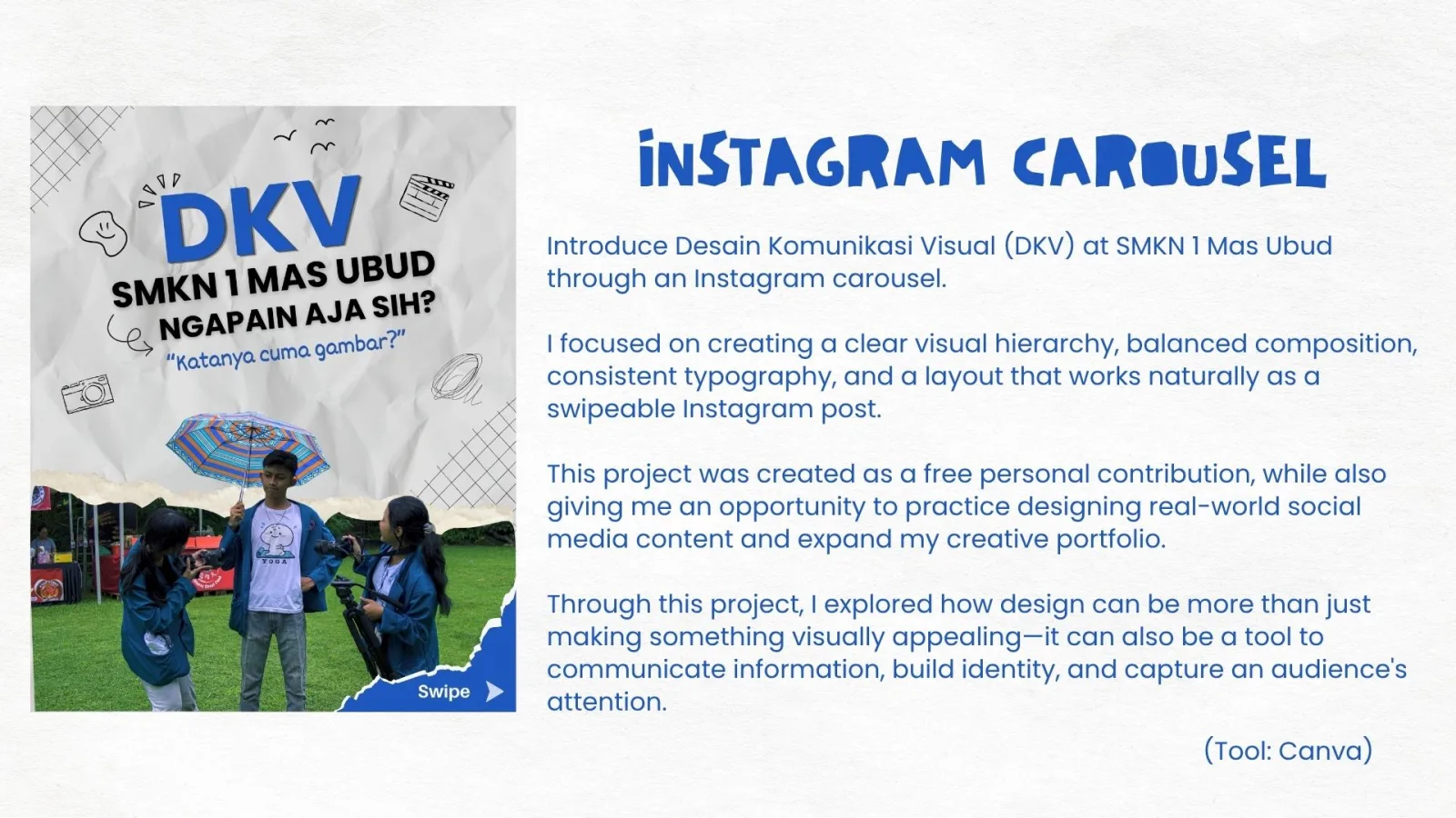 Instagram Carousel | Promote DKV