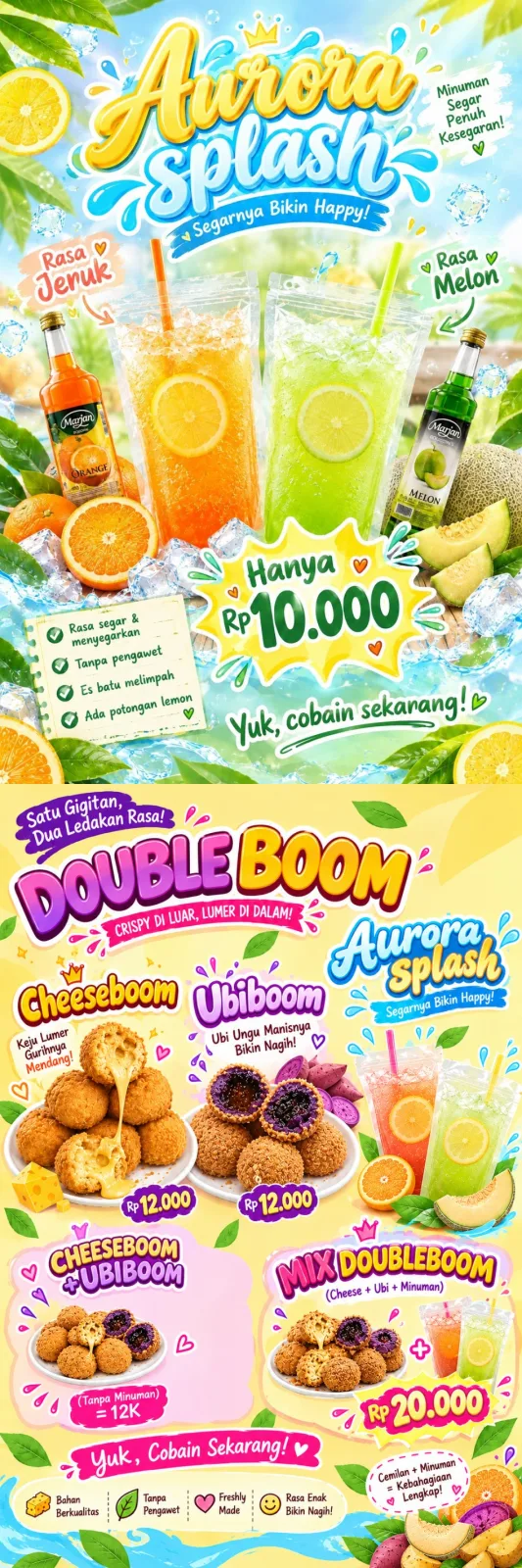 Double Boom and Aurora Splash